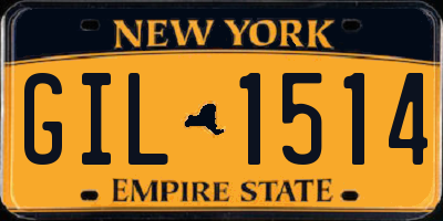 NY license plate GIL1514