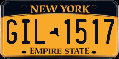 NY license plate GIL1517