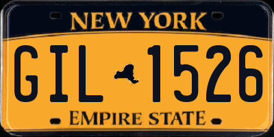 NY license plate GIL1526
