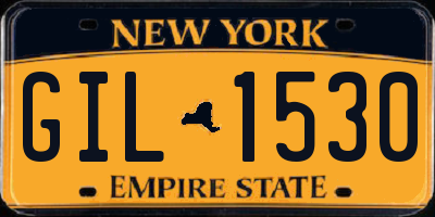 NY license plate GIL1530