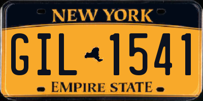 NY license plate GIL1541