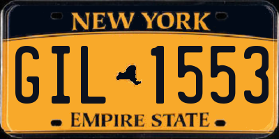 NY license plate GIL1553