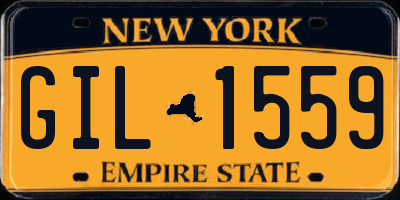 NY license plate GIL1559
