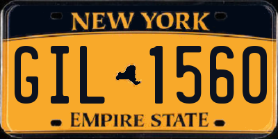 NY license plate GIL1560