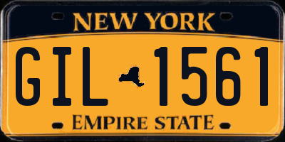 NY license plate GIL1561