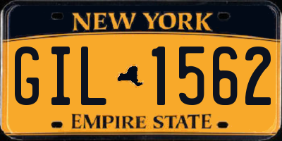 NY license plate GIL1562