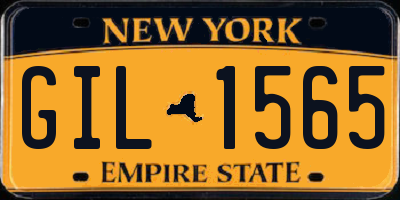 NY license plate GIL1565