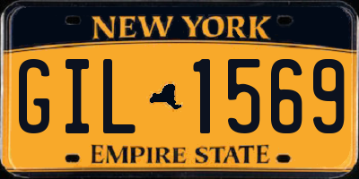 NY license plate GIL1569