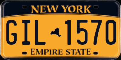 NY license plate GIL1570