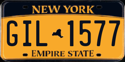 NY license plate GIL1577