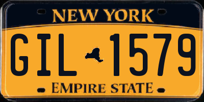 NY license plate GIL1579