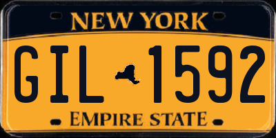 NY license plate GIL1592