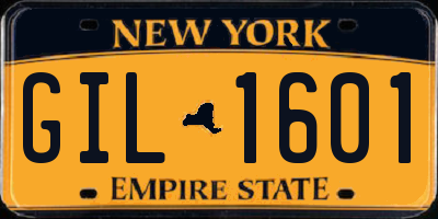 NY license plate GIL1601