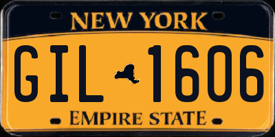 NY license plate GIL1606