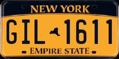 NY license plate GIL1611