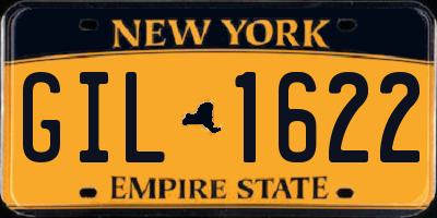 NY license plate GIL1622