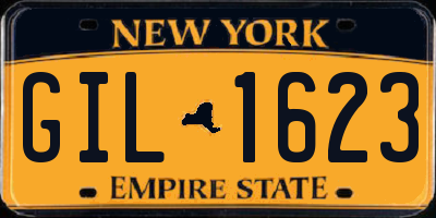 NY license plate GIL1623