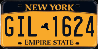 NY license plate GIL1624