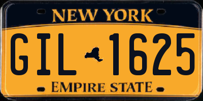NY license plate GIL1625
