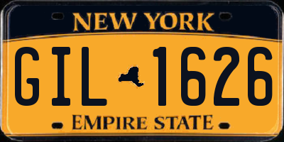 NY license plate GIL1626