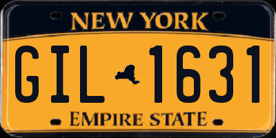 NY license plate GIL1631