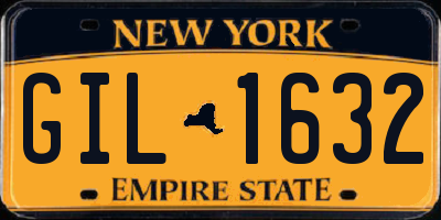 NY license plate GIL1632