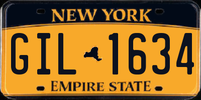 NY license plate GIL1634