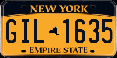 NY license plate GIL1635