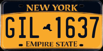 NY license plate GIL1637