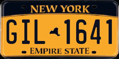 NY license plate GIL1641