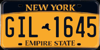 NY license plate GIL1645