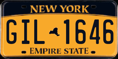 NY license plate GIL1646