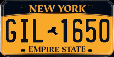 NY license plate GIL1650