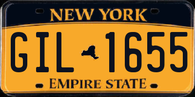 NY license plate GIL1655
