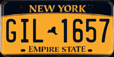 NY license plate GIL1657