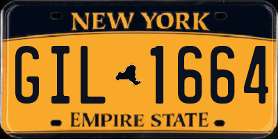 NY license plate GIL1664