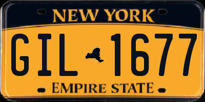 NY license plate GIL1677