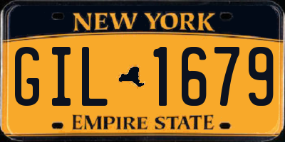 NY license plate GIL1679