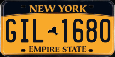NY license plate GIL1680