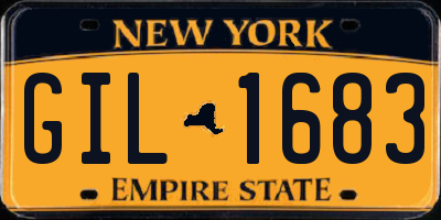 NY license plate GIL1683