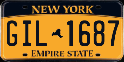NY license plate GIL1687
