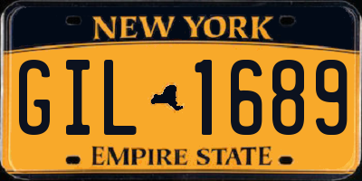 NY license plate GIL1689