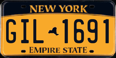 NY license plate GIL1691