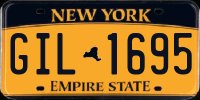NY license plate GIL1695