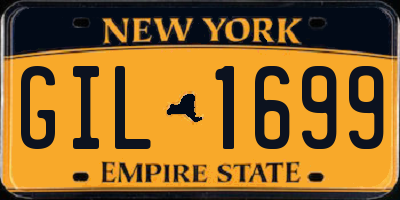 NY license plate GIL1699