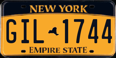 NY license plate GIL1744