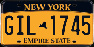 NY license plate GIL1745