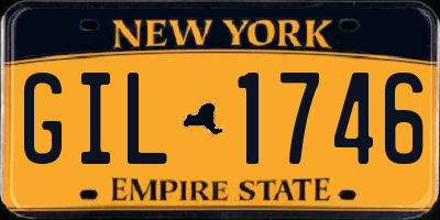 NY license plate GIL1746