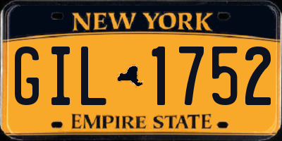 NY license plate GIL1752