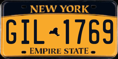 NY license plate GIL1769